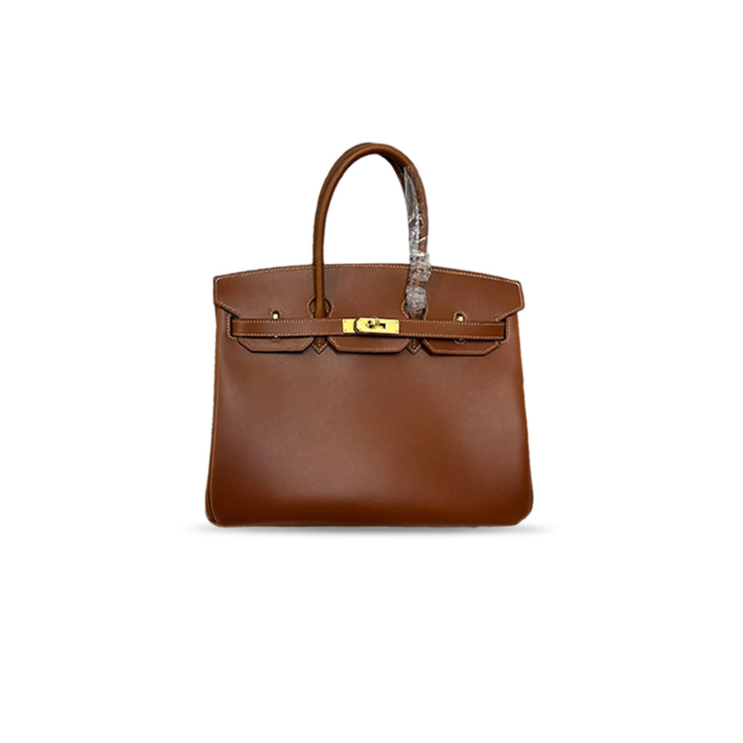H**me5 gold box leather gold plated birkin 35 bag (35*25*18cm)
